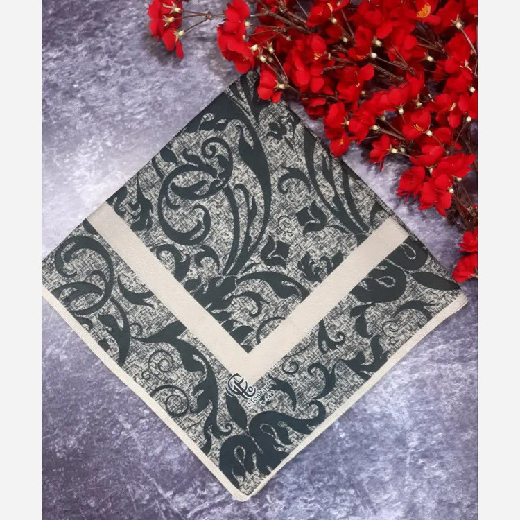 روسری نخ کاستوم طرح گیسو قواره بزرگ 140 سانتیمتر