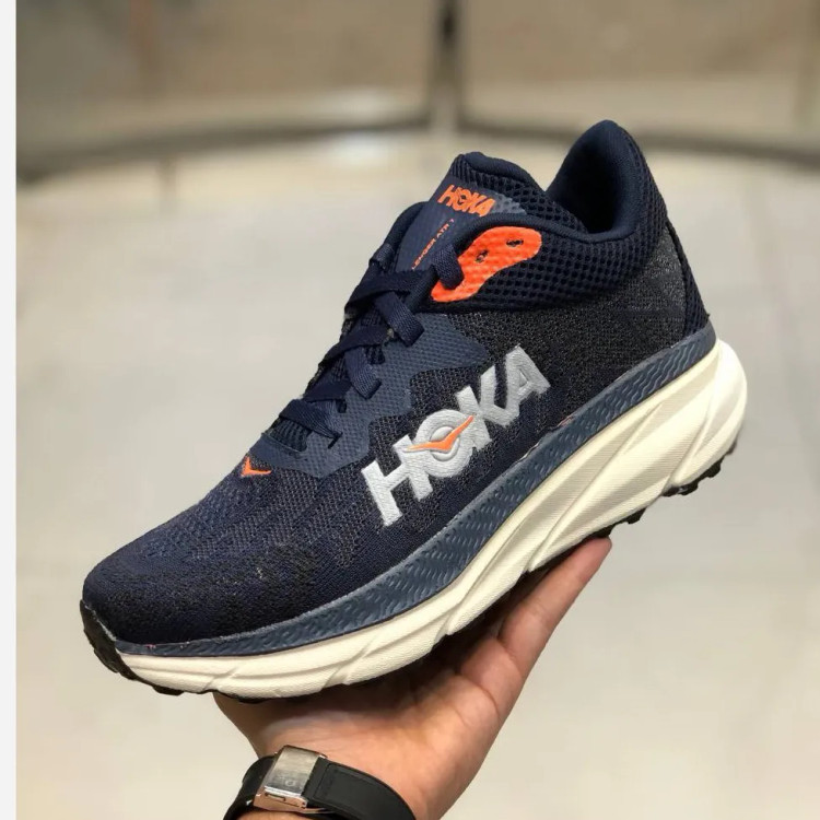 کفش پیادهروی مردانه هوکا زیره پیو رویه پارچه اسپیسر تنفسپذیر قابل شستشو