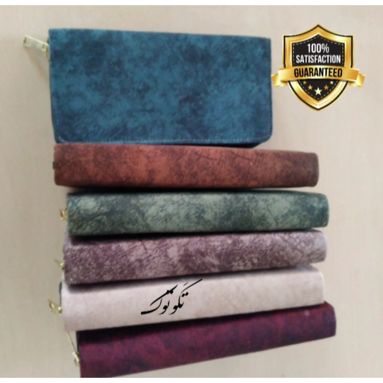 کیف پول و موبایل دستی رویه مخمل مبلی چرم خارجی درجه یک